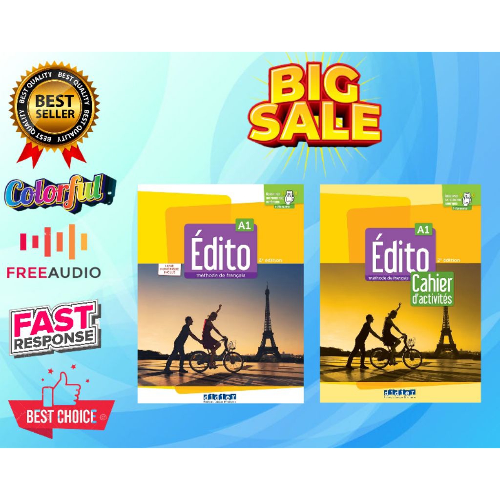 Buku Belajar Bahasa Perancis, Edito A1 Livre , Cahier