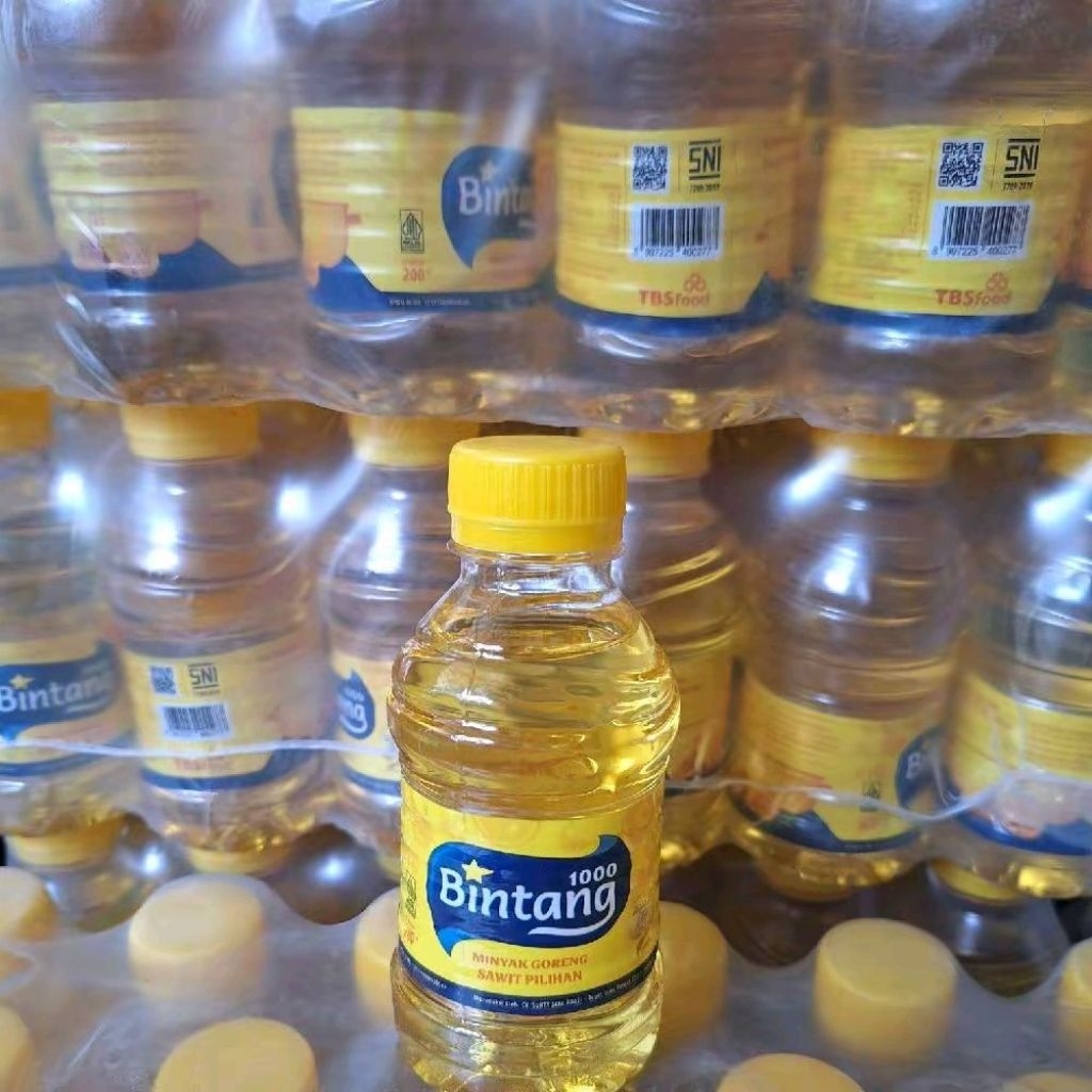 1 KRAT MINYAK GORENG 1000 BINTANG BOTOL NETTO 24 PCS X 200 ML