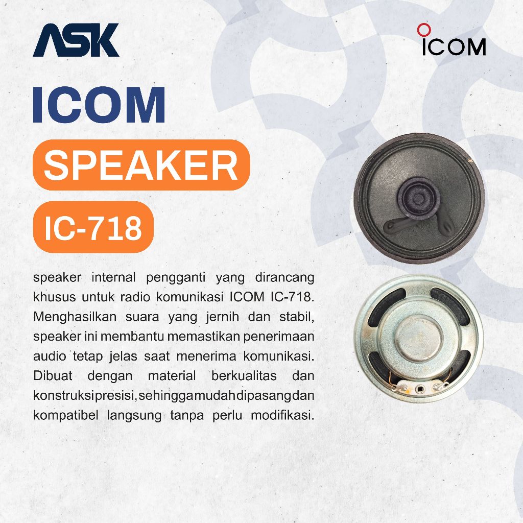 Speaker Internal SSB IC-718 ICOM / Int Spk SSB IC718 ICOM