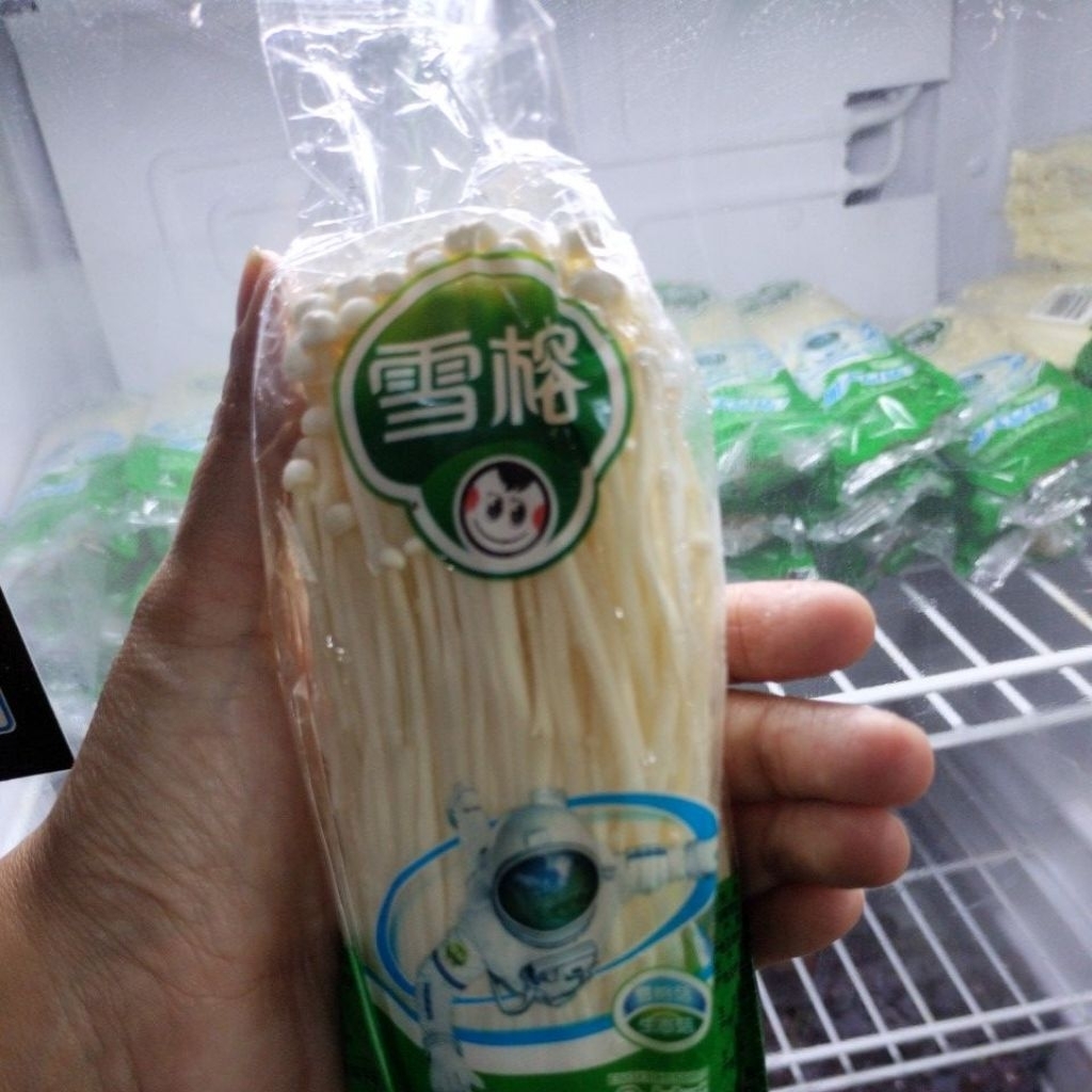 JAMUR ENOKI FRESH - Jamur Segar Enoki 100 gr