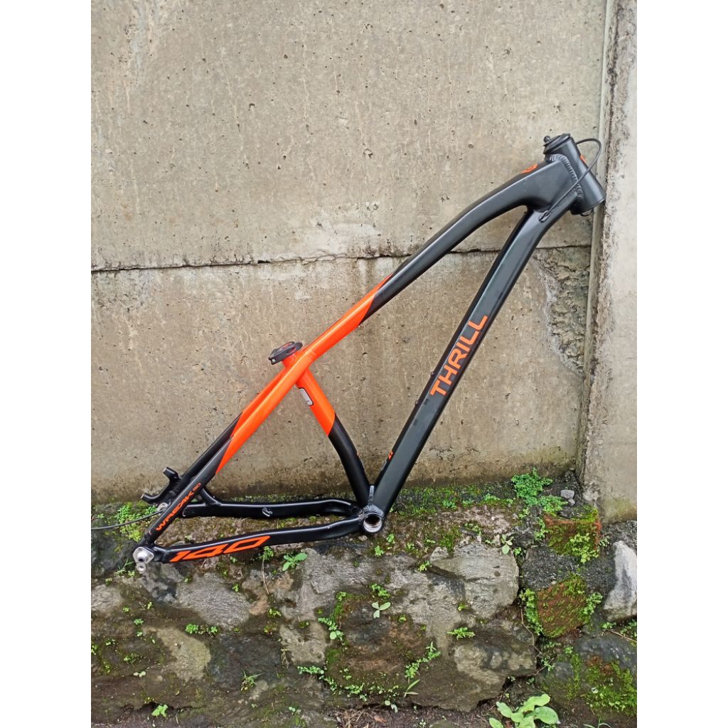 Frame Thrill Wreak T140 sepeda mtb TA boost