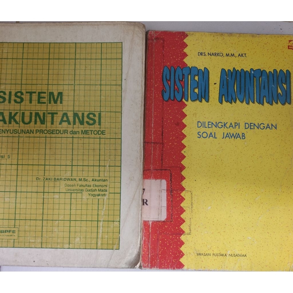 BUKU SISTEM AKUNTANSI BEKAS ORIGINAL