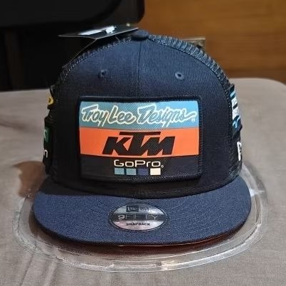 Topi new era Troy Lee Designs Collab KTM, Snapback, Trucker, OSFM. Garansi Original.