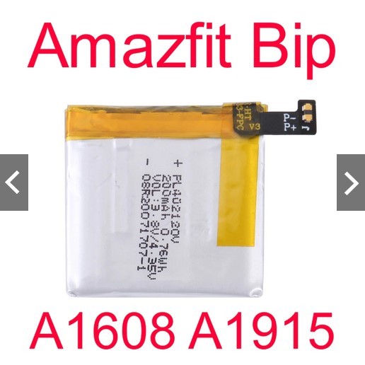 Batre Batrei Batrai Amazfit Bip / Amazfit Bip 1 A1608 A1915 200mAh PL402120V