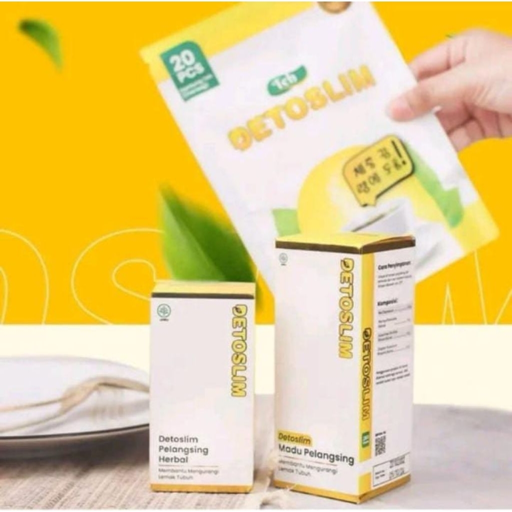 Detoslim Madu Herbal Penurun Berat Badan Original