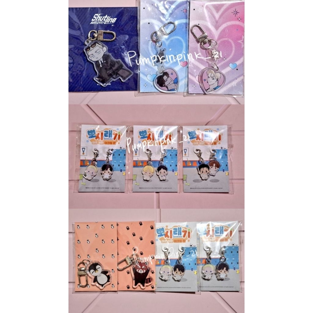 (BACA DESKRIPSI) MERCH MANHWA BL OFFICIAL KEYRING HIGH CLEAR JINX BACKLIGHT CODENAME ANASTASIA SHUTL