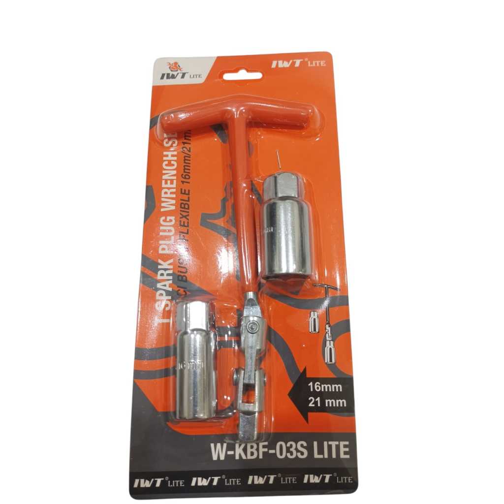 IWT KUNCI T SOK BUSI FLEKSIBEL 16 MM /18 MM - T SOCKET FLEXIBLE GAGANG KARET BUSI