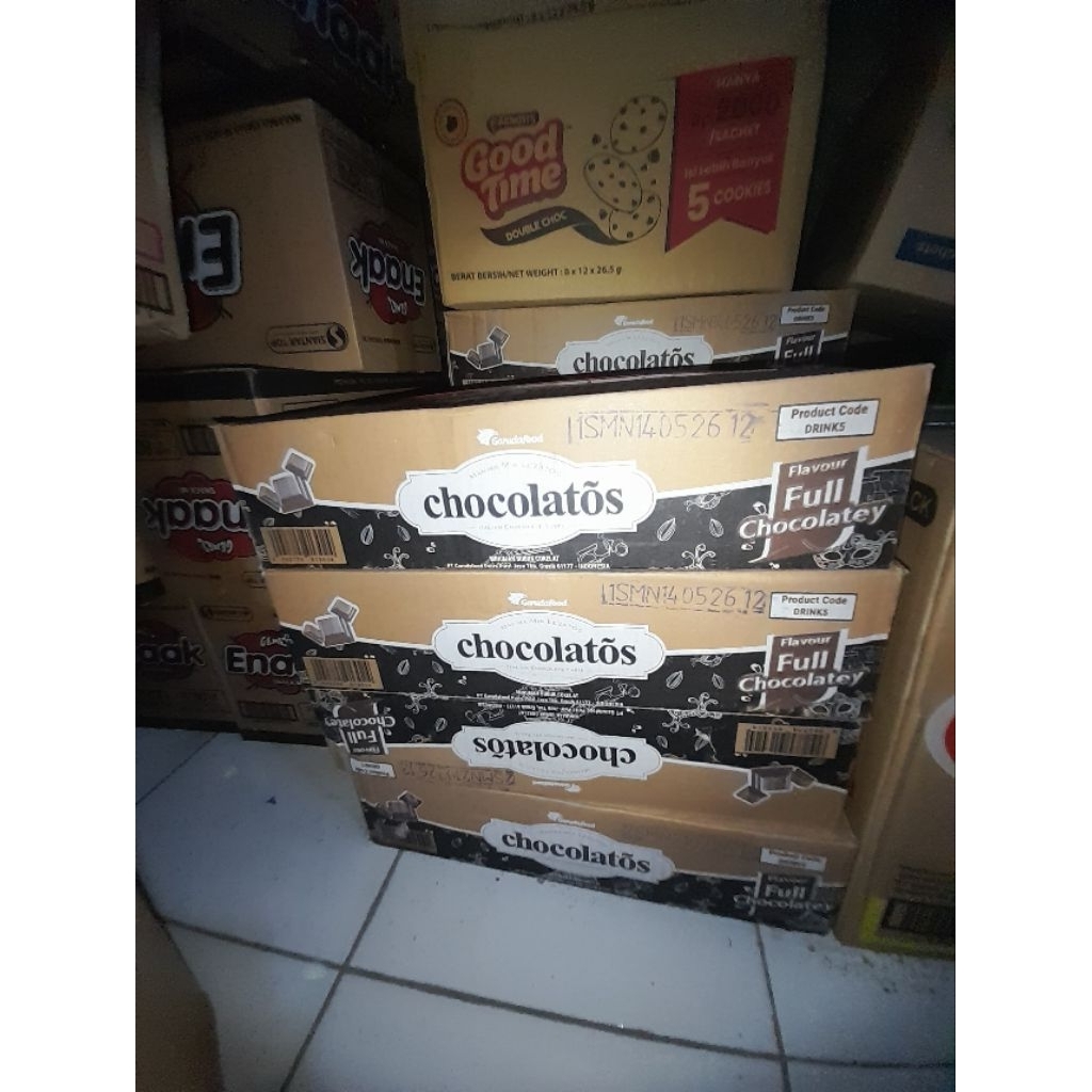 Chocolatos drink Coklat dan Chocolatos drink Matcha 1 Dus ( Isi 8 renceng)