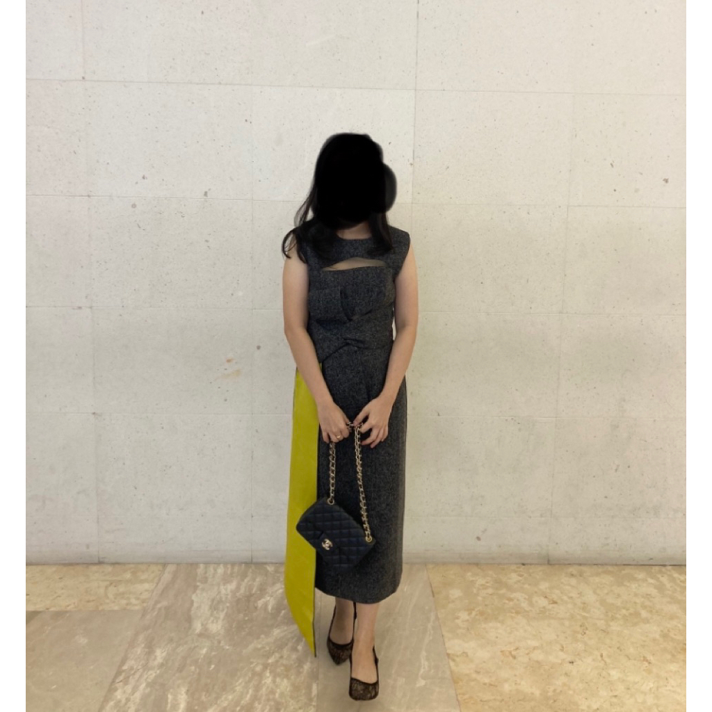 peggy hartanto grey dress (preloved)