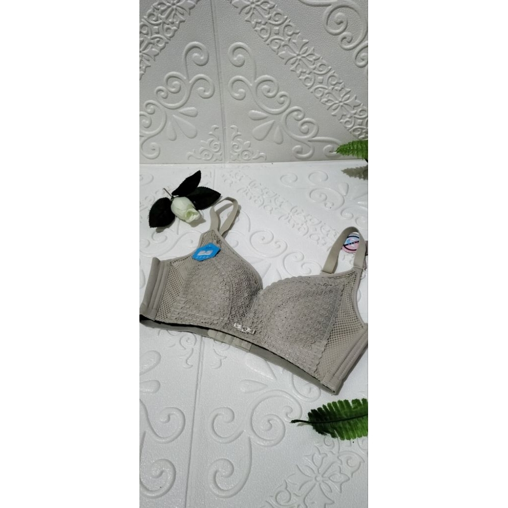 New.. Bra BH Coklat Wanita Kombinasi Katbol Lembut Nyaman Cantik Size 36/80