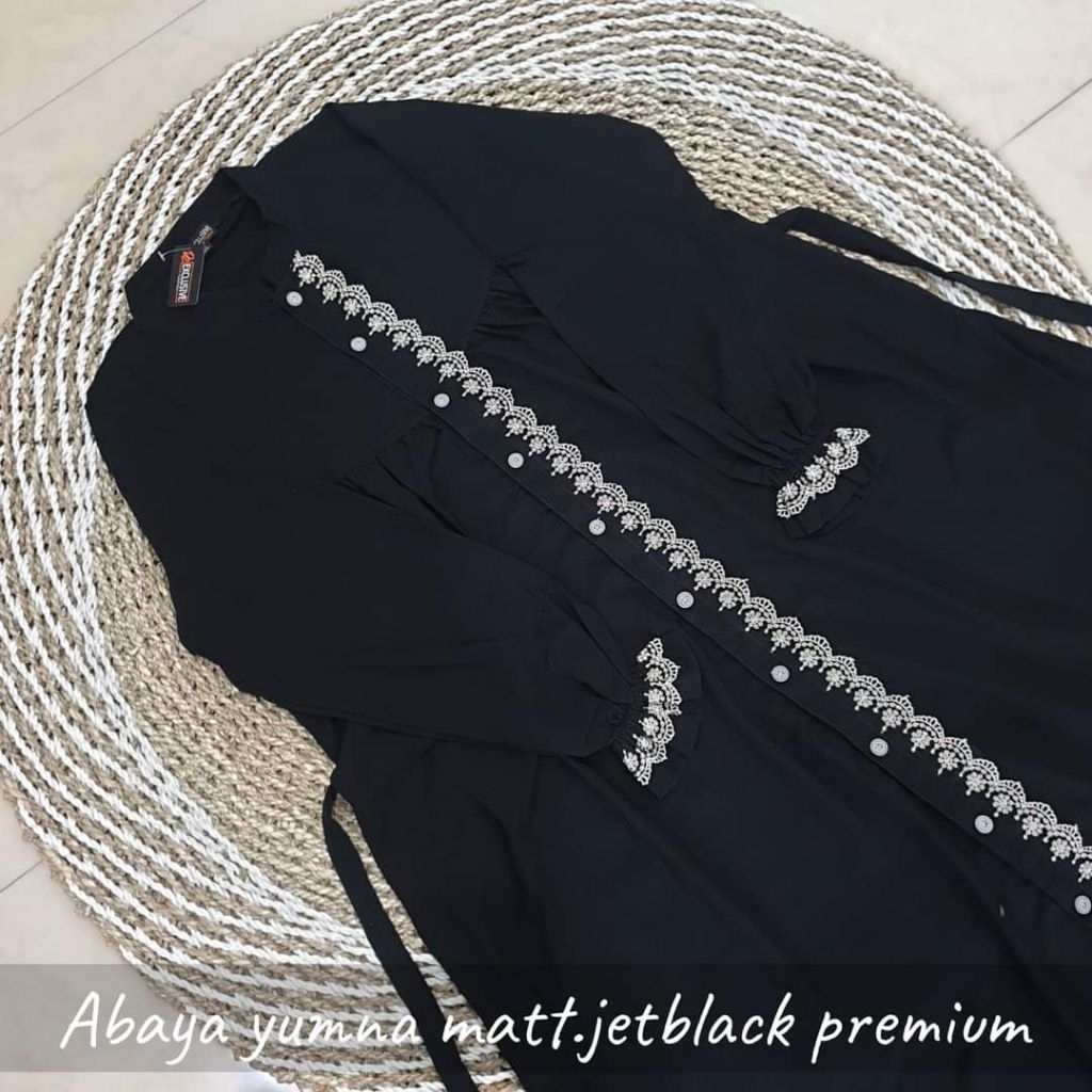 GAMIS ABAYA HITAM JETBLACK TERBARU SIZE STANDAR JUMBO S-XXL// BAJU GAMIS WANITA MUSLIM TERBARU 2024 