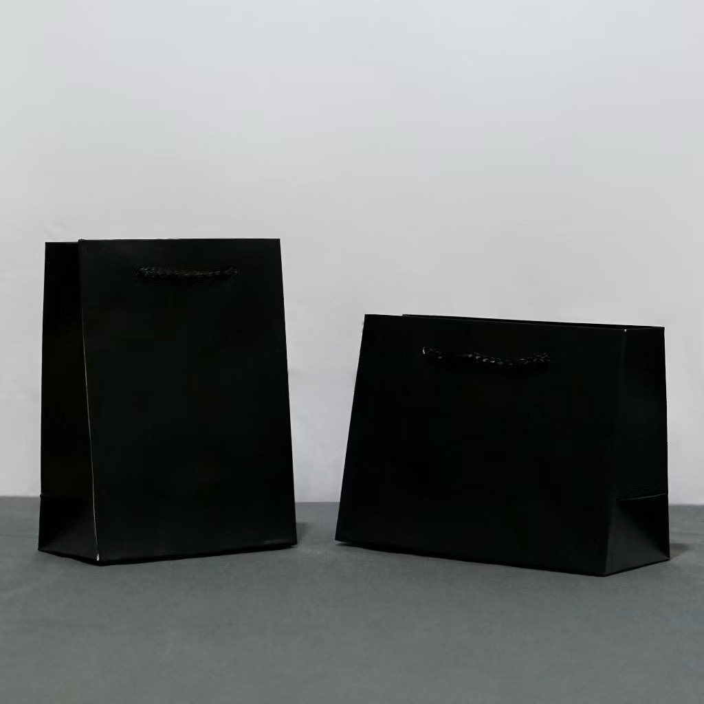 1 pcs Paperbag hitam | Tas kertas Paperbag Shopping 35x12x30