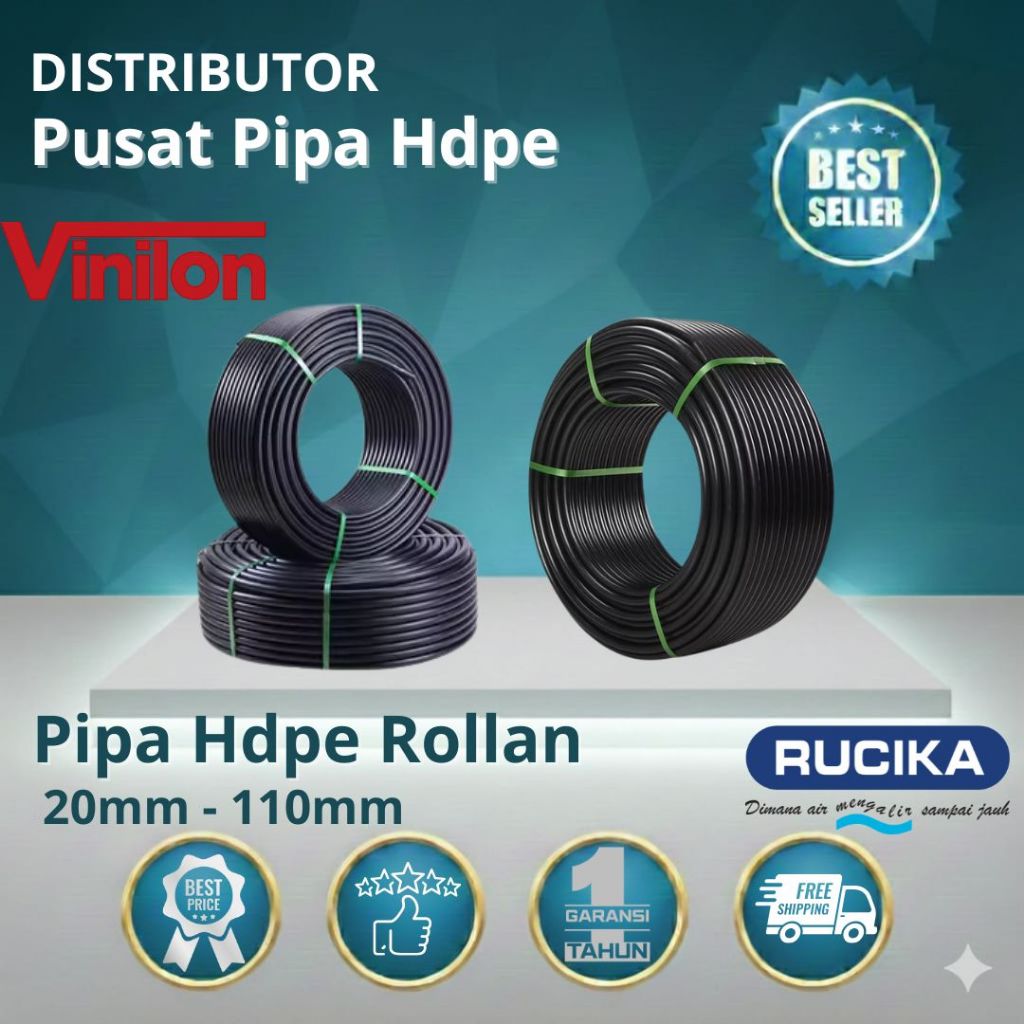 Distributor Pipa Hdpe 2 Inch 1 Rollan 100m | Pusat Pipa HDPE Indonesia