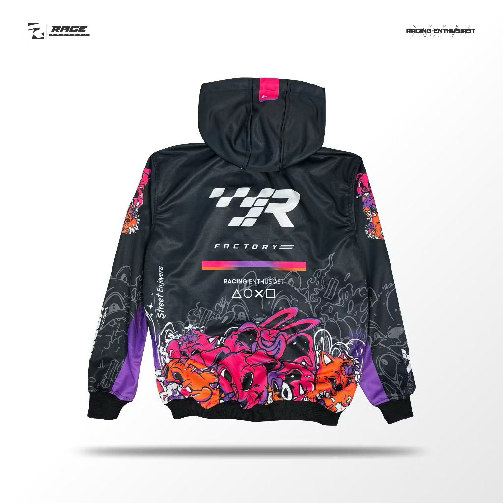 Jaket Hoodie Zipper Race Factory - Street Enjoyers Edition