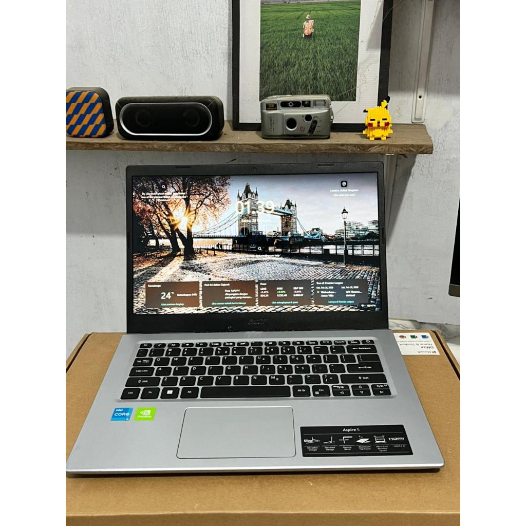 Laptop Acer Aspire 5 (seri A514-54G) Intel Core i3 Gen-11 - NVIDIA GeForce MX350