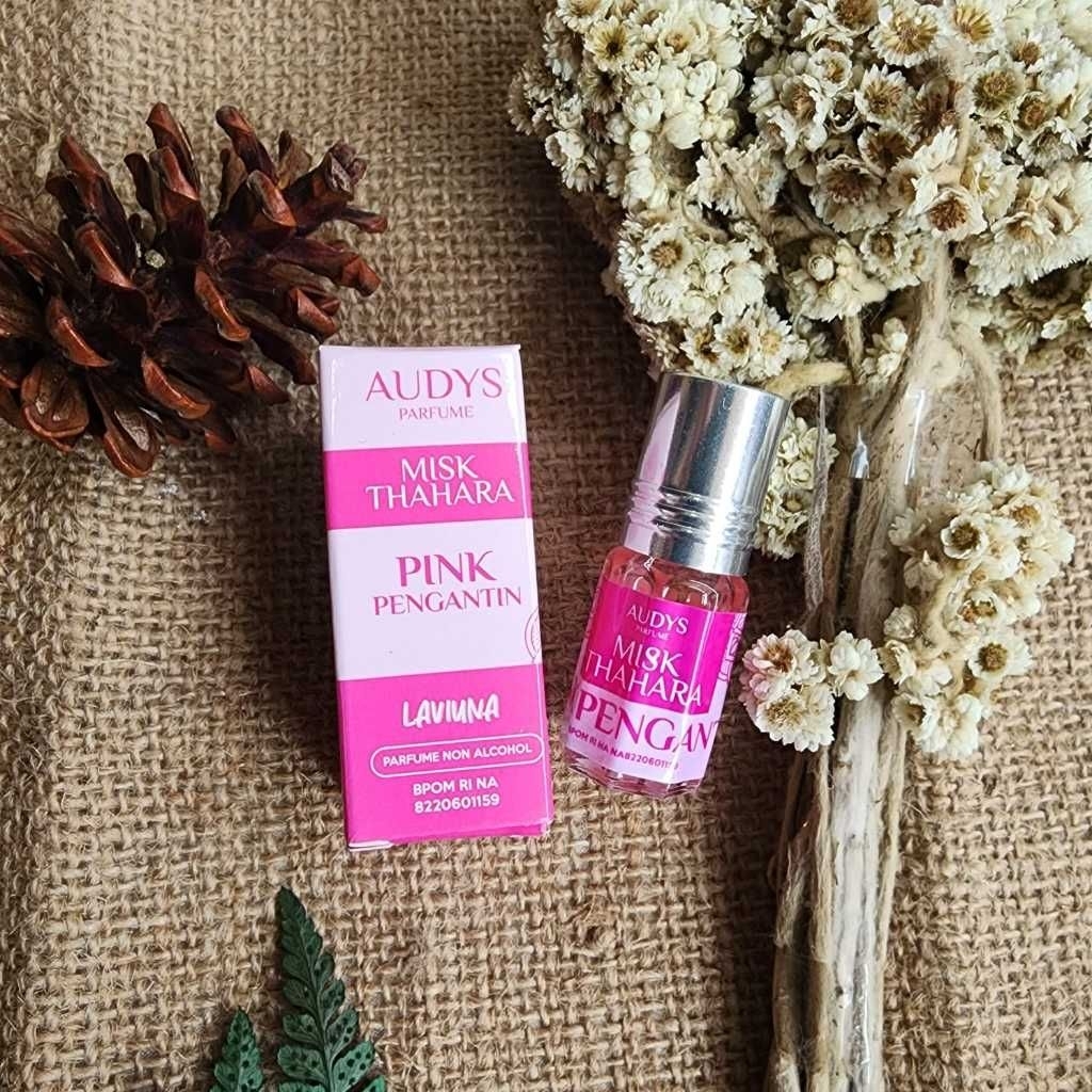 BPOM Misk Thaharah Pink Pengantin 3 ML Original Musk Thaharah Parfum Miss V Non Alkohol