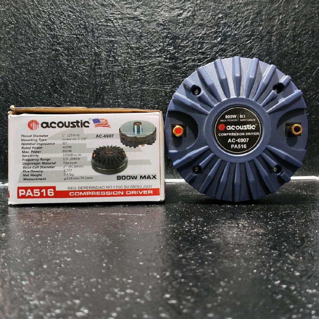 Driver Tweeter Acoustic AC6907 PA516 ACT516 Twetter Acoustic PA 516 ACT 516 Original VC 2 inchi Mode