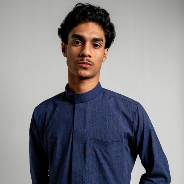 LILLABAD - AHLA Series Navy | Gamis Thobe | Gamis Pria | Gamis Pria Slimfit | Gamis / Jubah Pria Pre