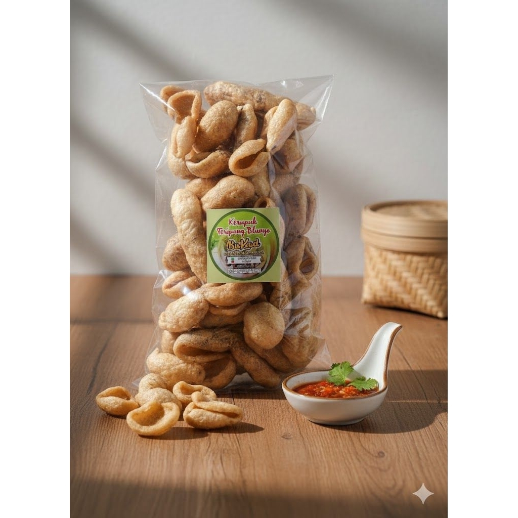 kerupuk teripang kelapa premium / keripik emas / keripik terung laut  100 grm
