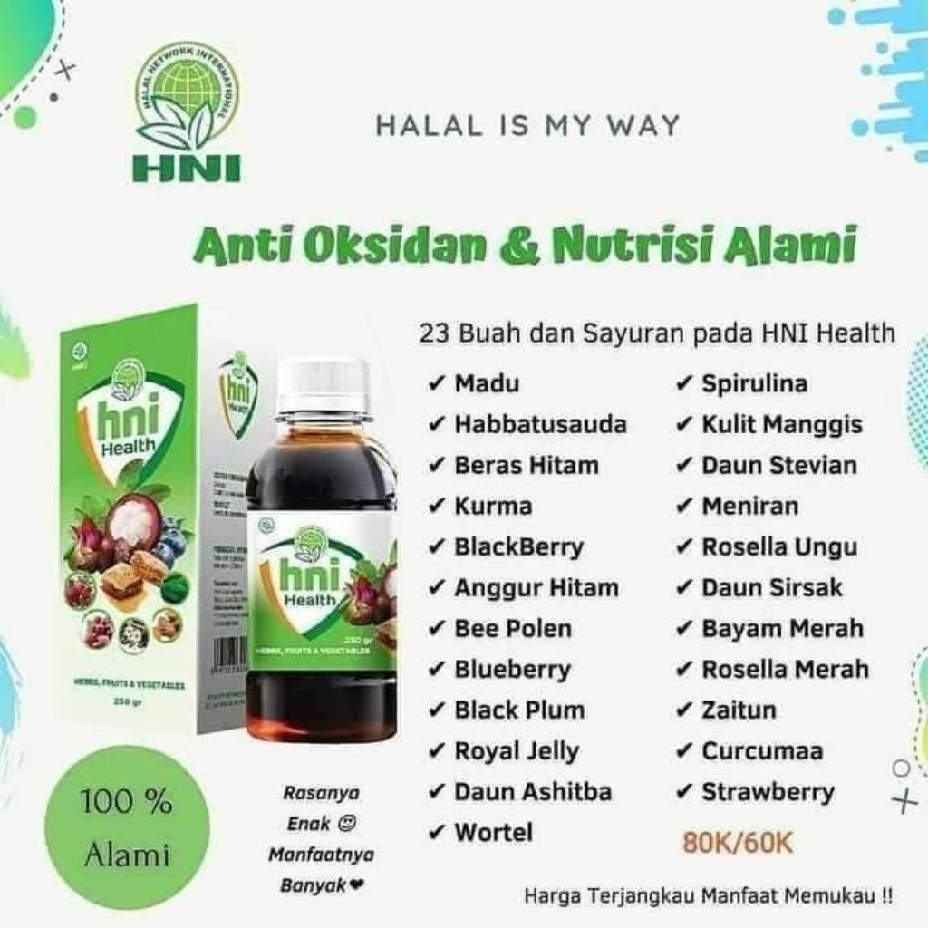Madu Extra Food HNI Health 250 ML - Menambah Nafsu Makan, Memelihara Daya Tahan Tubuh, Aman untuk An