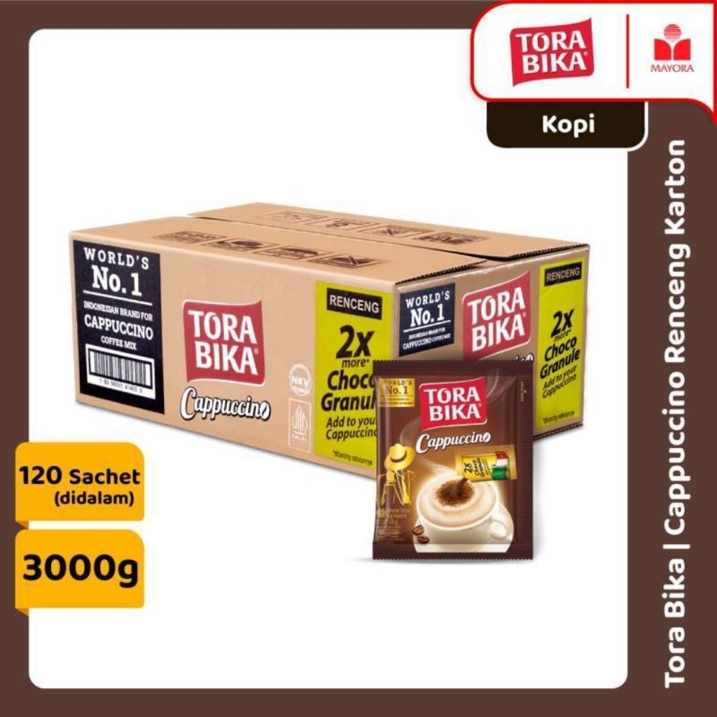 1 Dus Torabika Cappucino / Kopi Tora bika Cappuccino 1 karton