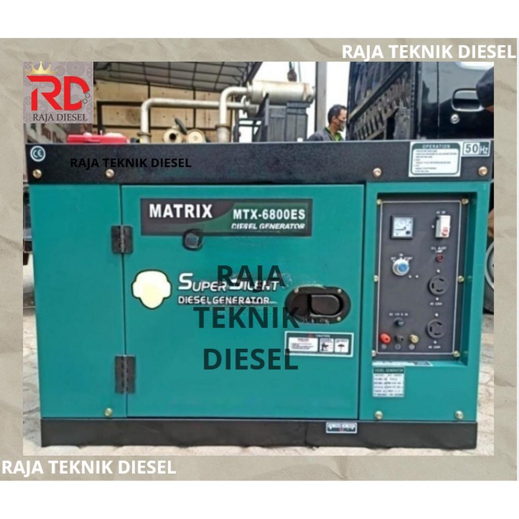 Genset Diesel Super Silent Matrix MTX 6800 ES 5000 Watt Generator