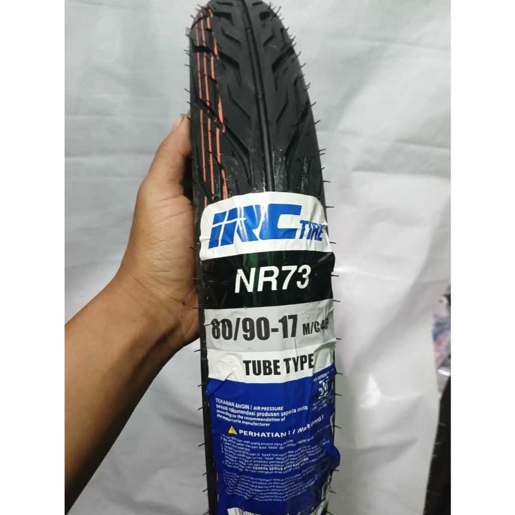IRC NR73 Ban Luar Motor Bebek Belakang 80 90 Ring 17 Tube Type Supra x 125 Fit Karisma 125 D Smash 1