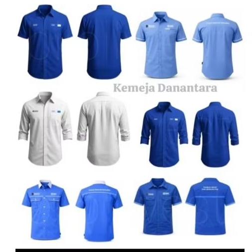 Kemeja / Baju bengkel / kemeja bri / baju bengkel bri / kemeja danantara