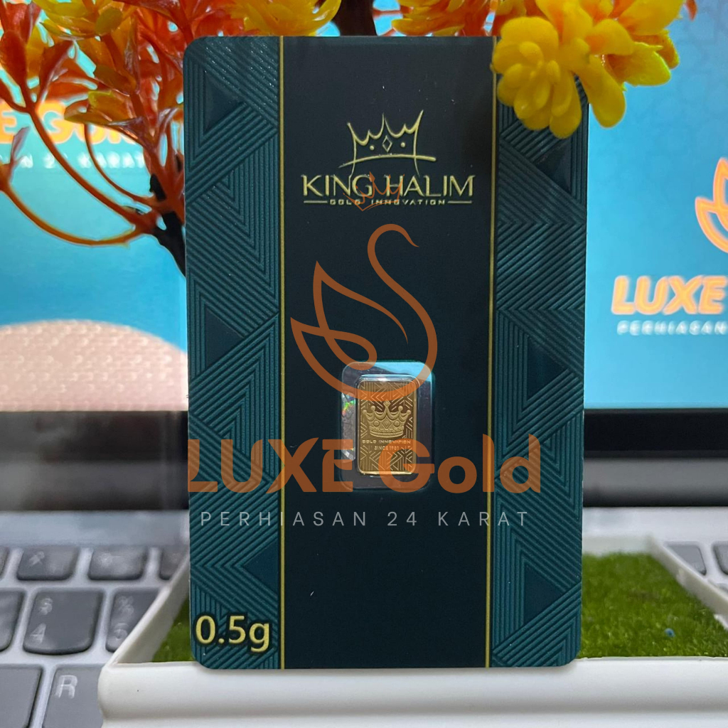 emas King Halim 0.5 gram CertiEye free flip cover
