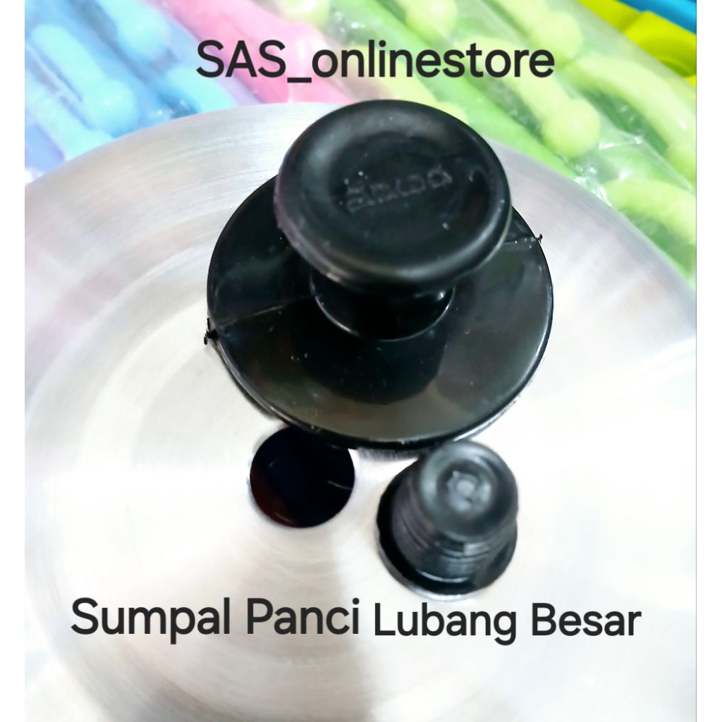 Tutup Panci Jawa Lubang Besar/Sumpal Panci Hitam Jawa