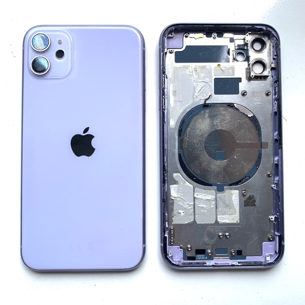 HOUSING IPHONE 11 UNGU ORIGINAL ASLI COPOTAN