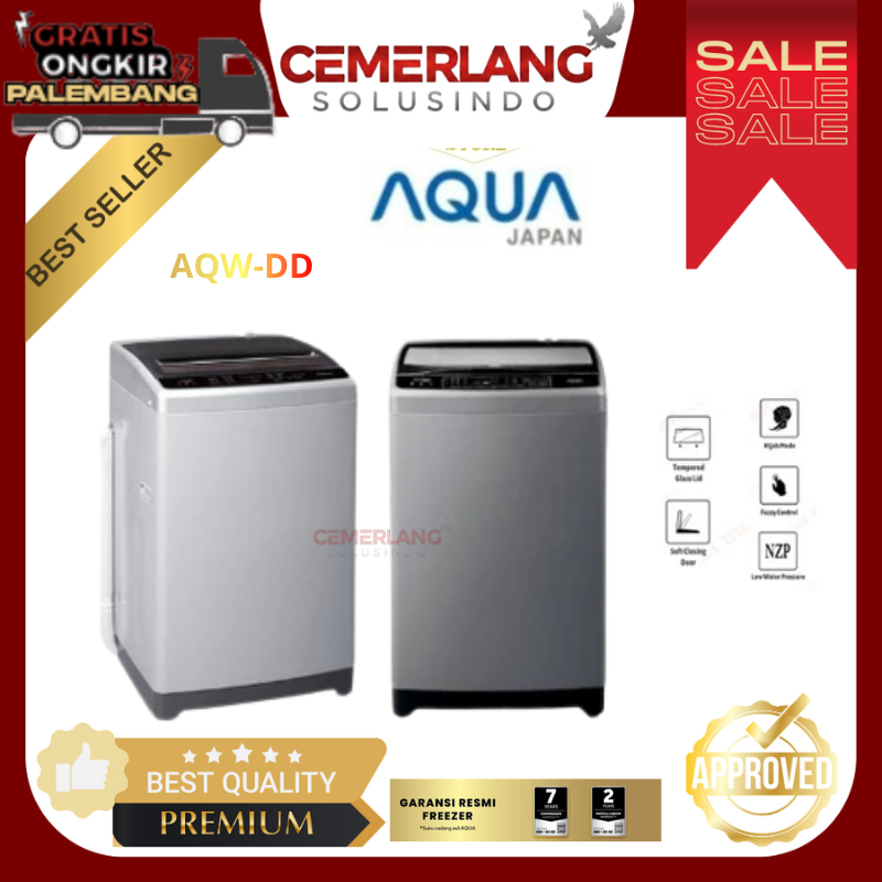 Mesin Cuci Aqua 1 Tabung AQW79/78DD / AQW89/88DD / AQW99/98DD Mesin Cuci 1 Tabung Top Loading Aqua