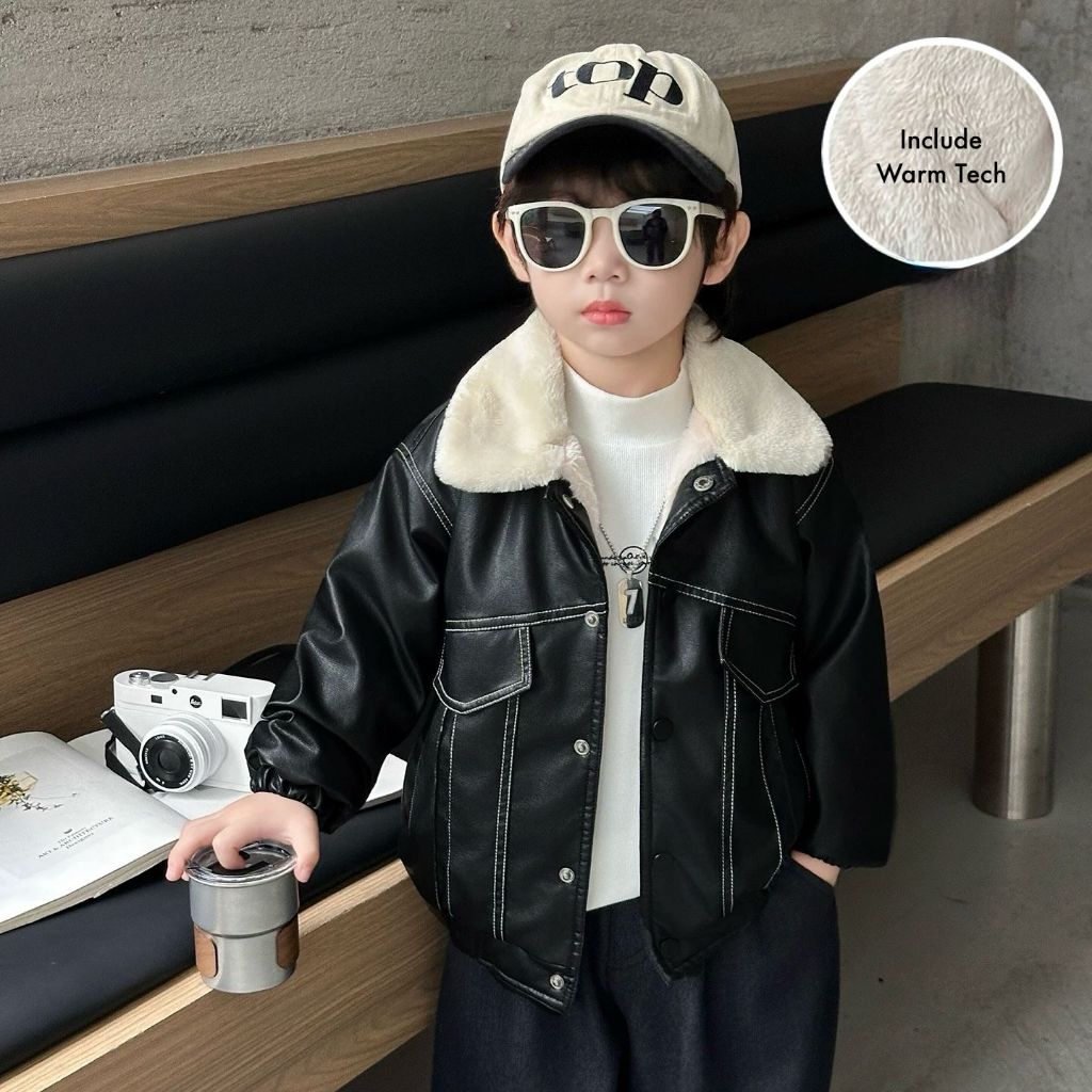 KIDS - Kalley Leather Jacket | Vierre Official