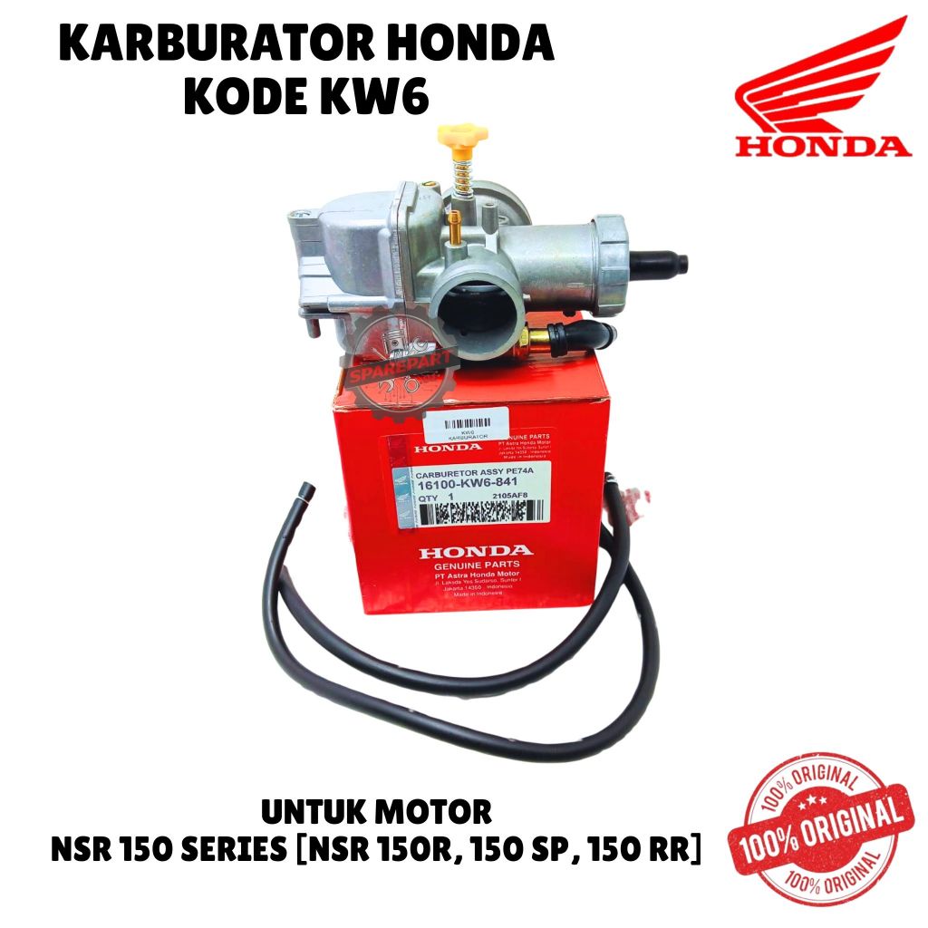 KARBURATOR ORIGINAL HONDA KODE KW6, NSR 150 SERIES [NSR 150R,150 SP, 150 RR]