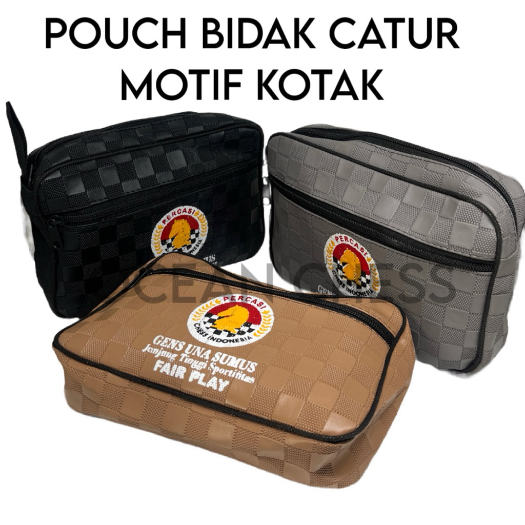 POUCH CATUR ( BISA UNTUK BIDAK CATUR / JAM CATUR )