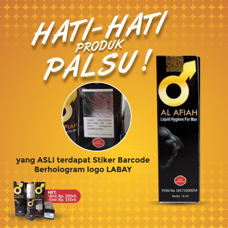 Al Afiah 100 % ORIGINAL Obat Oles Pria 5 ml