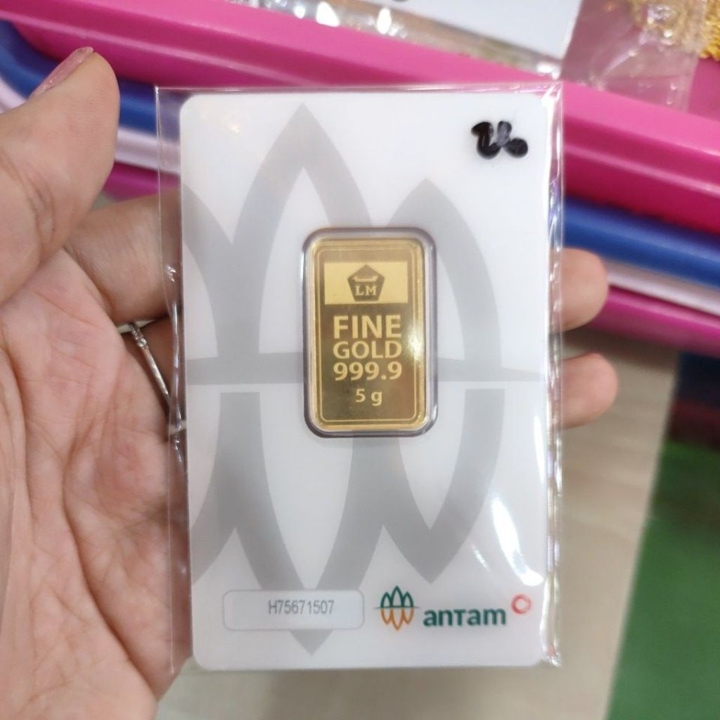 logam mulia antam 5gr press. Tahun 2025