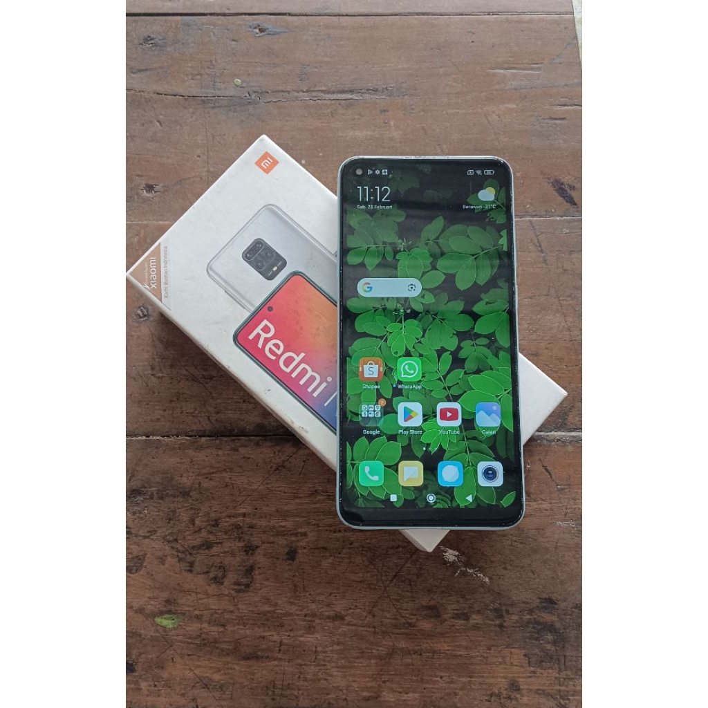 HP REDMI  NOTE 9 RAM 4+1/64 GB SECOND NORMAL (KET. BACA DISKRIPSI).