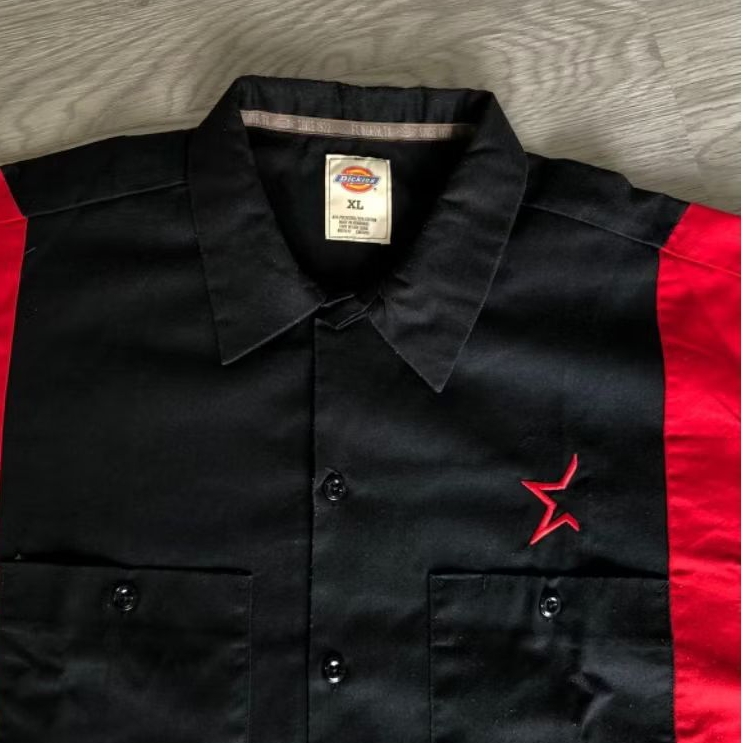 Workshirt Dickies Blacks and Red Stars