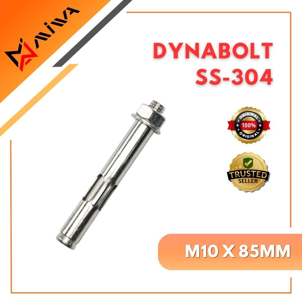 Dynabolt Stainless 304 / Baut beton / M10x85 / M10x100