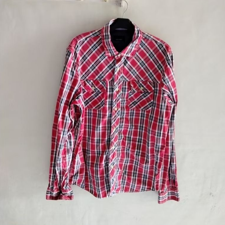 kemeja pria SIZE L double pocket zaraman