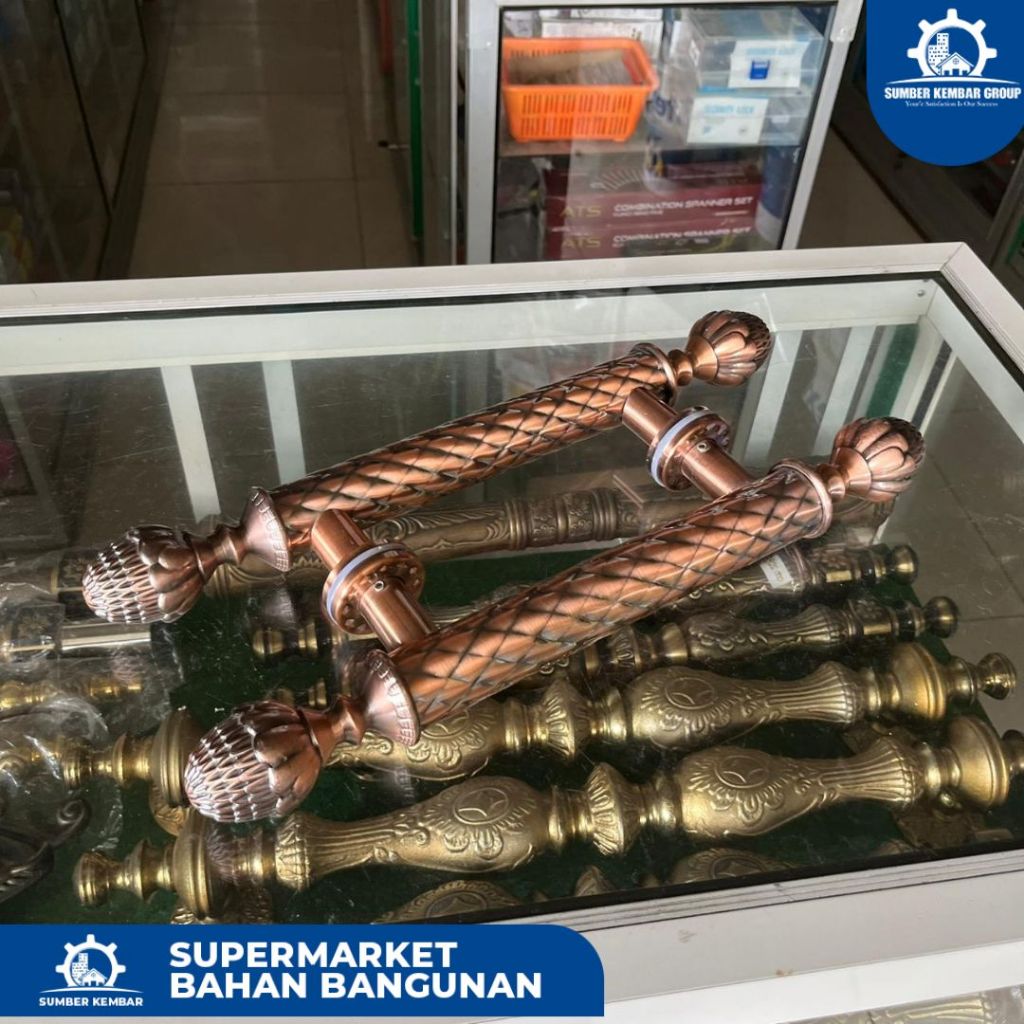 HANDLE PINTU MINIMALIS ALUMINIUM UKURAN 40 CM MEREK SOLID