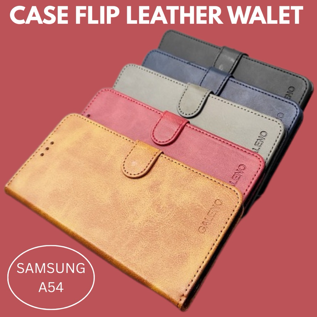 CASE DOMPET / FLIP LEATHER WALLET SAMSUNG A54
