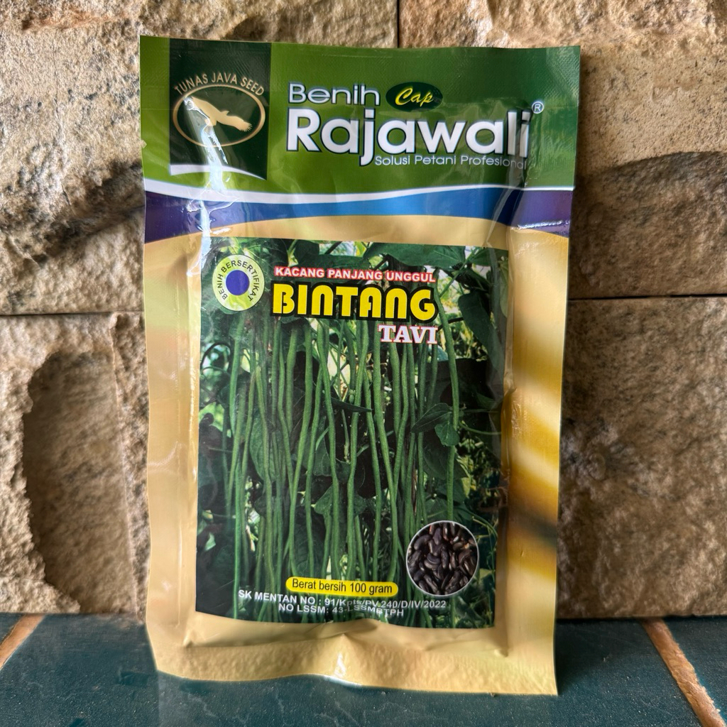 Benih Kacang panjang Bintang Tavi cap rajawali 100 gram