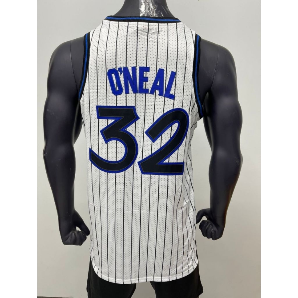 Kaos Jersey Retro Olahraga Basket ORL 93/94 White O'Neal #32 Top Quality