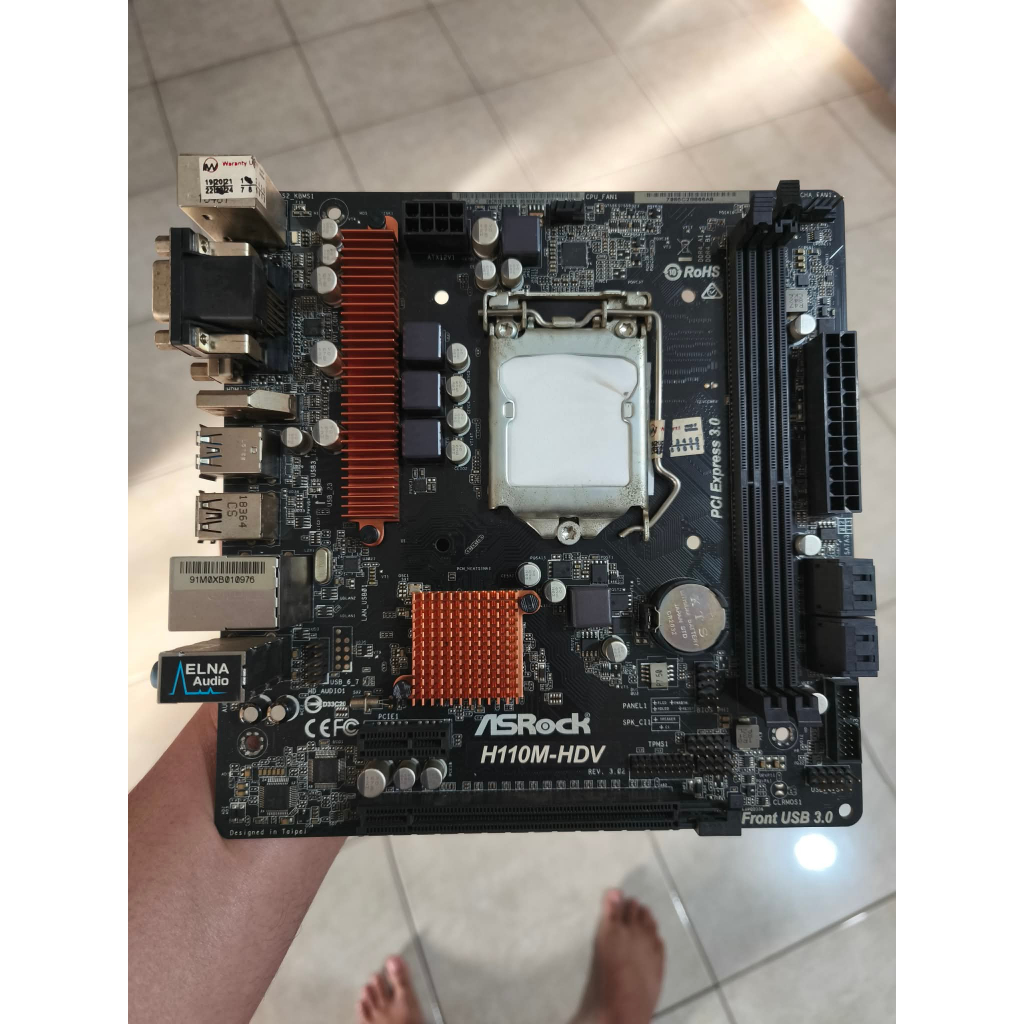 Mobo ASRock H110M-HDV RUSAK