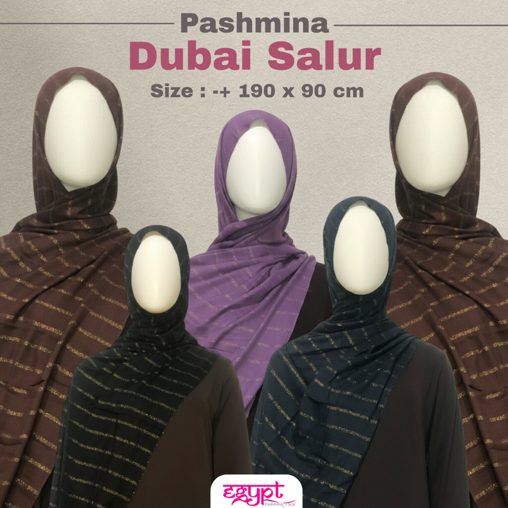 Egypt Muslim Scraft - Pashmina Dubai Salur - Pashmina Syar'i - Pashmina Rawis - OOTD Hijab
