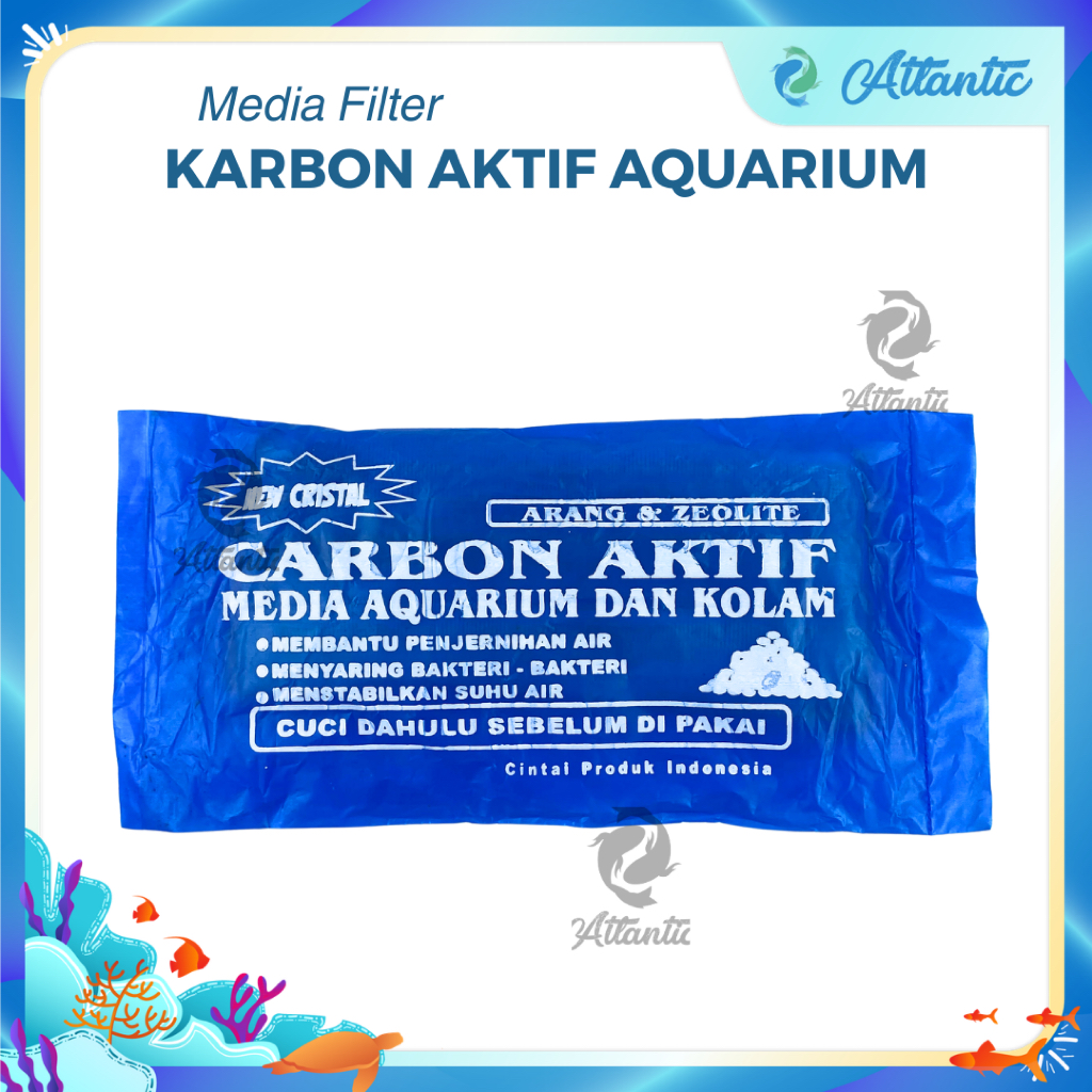 Media Filter Karbon Aktif Kolam Ikan Penjernih Air Filter Air Aquarium dan Kolam