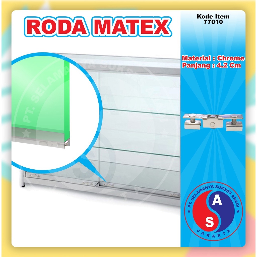 Roda Marek Kecil / Roda Pintu Etalase Geser /Sleding