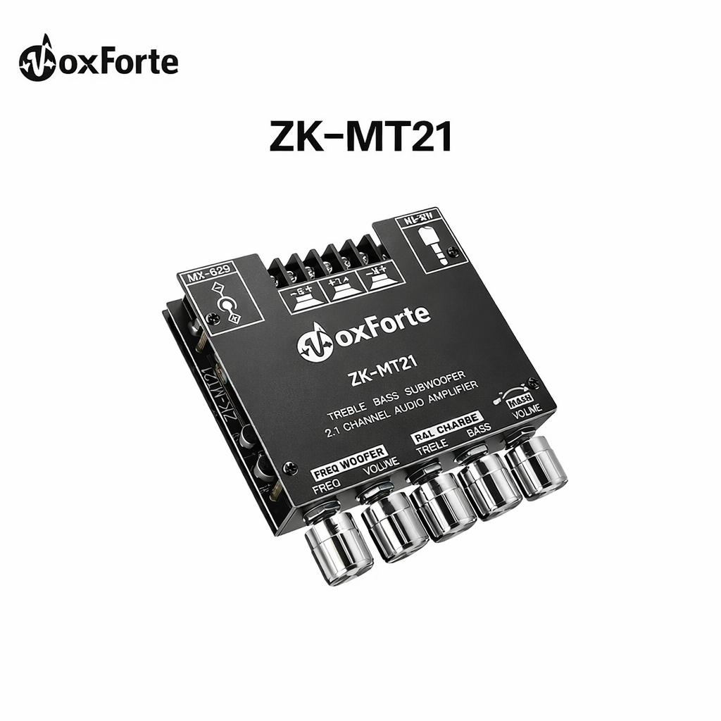 Voxforte ZK-MT21 Amplifier bluetooth 50Wx2+100W Bluetooth amplifier papan Subwoofer amplifier board 